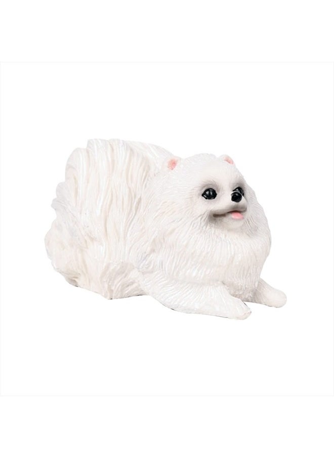 TOYANDONA - 1pc Desk Decor Office Desk Decorations Office Desk Toys Custom Mini Pomeranian Pet Figures Mini Puppy Toy Pomeranian Model Dog Model Decor Statuette Collection Gift Puzzle Child - Image 1
