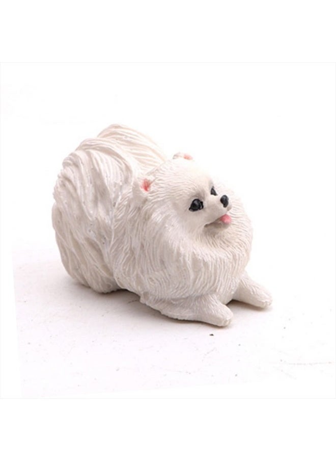 TOYANDONA - 1pc Desk Decor Office Desk Decorations Office Desk Toys Custom Mini Pomeranian Pet Figures Mini Puppy Toy Pomeranian Model Dog Model Decor Statuette Collection Gift Puzzle Child - Image 1