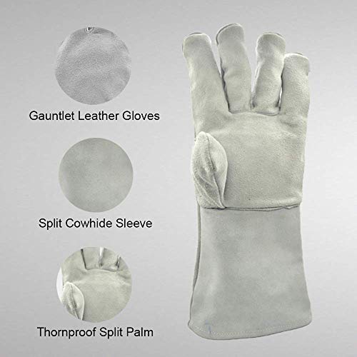 Jupiter Industries Leather Rose Gardening Gloves (Small ). - Image 2