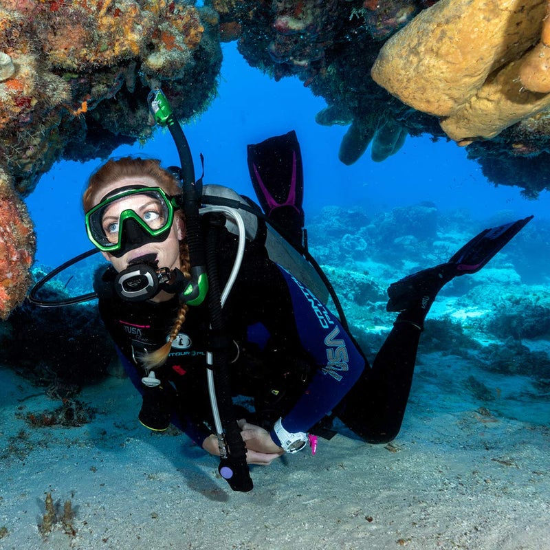 TUSA M-1001 Freedom HD Scuba Diving Mask, Black/Flash Yellow - Image 5