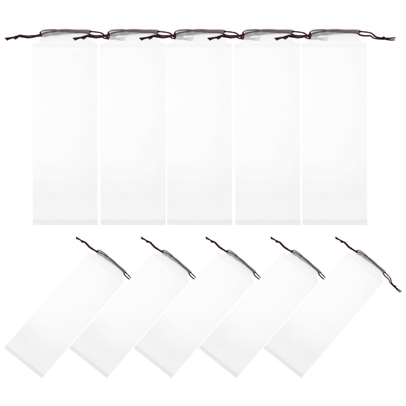 10pcs Umbrella Bags Wet Umbrella Pouches Translucent Folding Umbrella Storage Bags - Image 1
