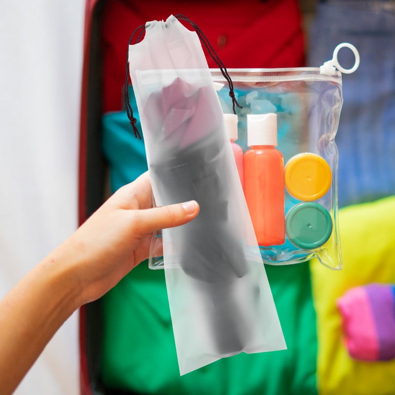 10pcs Umbrella Bags Wet Umbrella Pouches Translucent Folding Umbrella Storage Bags - Image 4
