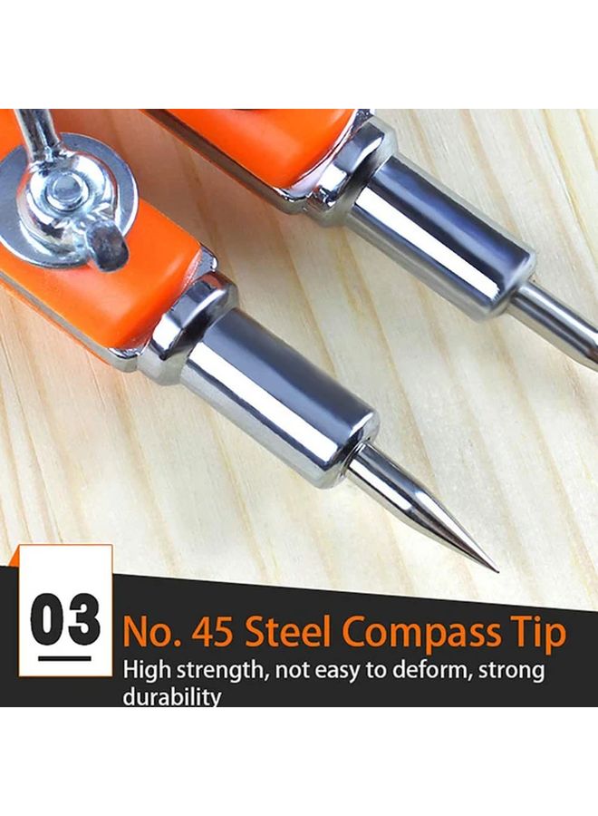 Steel Circular Marking Scribe Wood Working Drawing Compass Multi Function Circle Drawing Device 59.06inch - Image 5