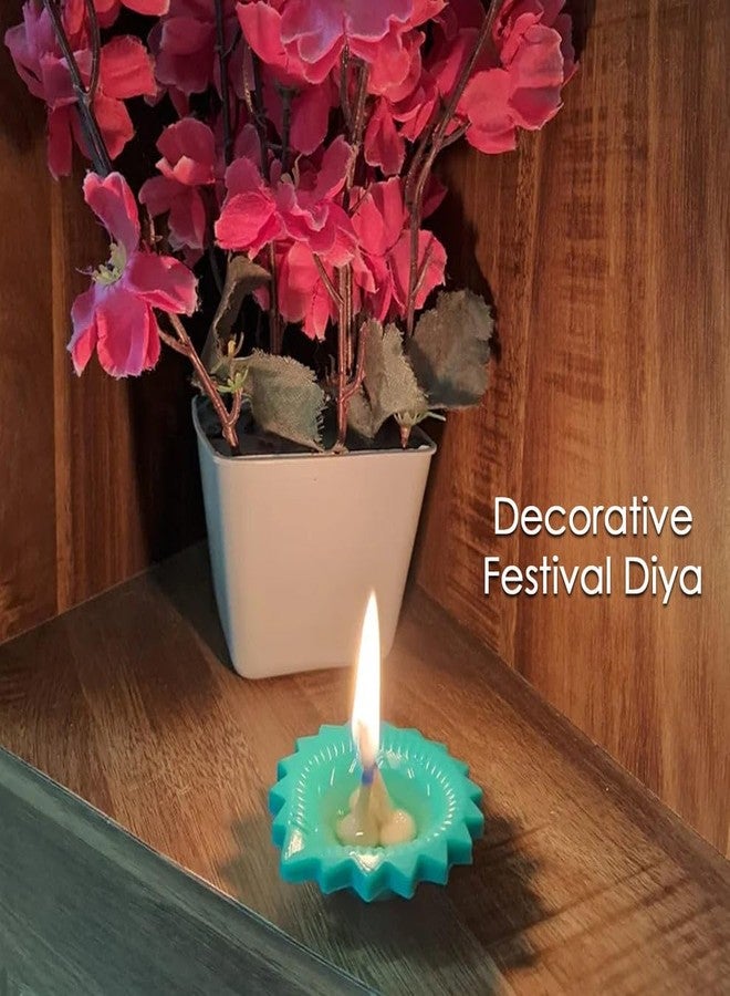 Madhabi Silicone Diya Set for Diwali – 12 Pcs Colorful Decorative Diyas, Reusable & Unbreakable, Festival Home Decoration Lights – Unique Design Combo for Diwali Celebration - Image 3