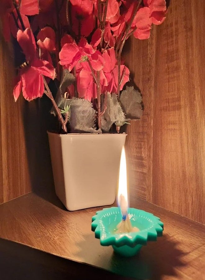 Madhabi Silicone Diya Set for Diwali – 12 Pcs Colorful Decorative Diyas, Reusable & Unbreakable, Festival Home Decoration Lights – Unique Design Combo for Diwali Celebration - Image 5