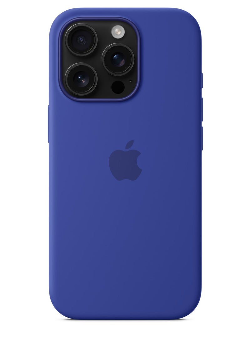 eBarakah iPhone 16 Pro Silicone Case Compatible with MagSafe | Premium Shockproof, Soft Touch, Durable Protection | Stylish Colors | MagSafe Compatible iPhone Case | Ultramarine - Image 1