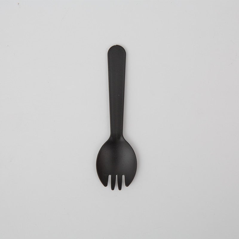 general 100 Pcs Disposable Plastic Spoons Forks Colorful Cake Dessert Cutlery Individually Packaged - Image 1