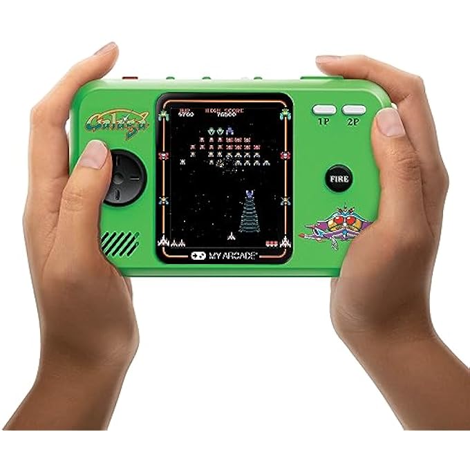 GALAGA/GALAXIAN POCKET PLAYER PRO: PORTABLE VIDEO GAME SYSTEM WITH 2 GAMES, 2.75" COLOR DISPLAY, ERGONOMIC DESIGN - Image 1