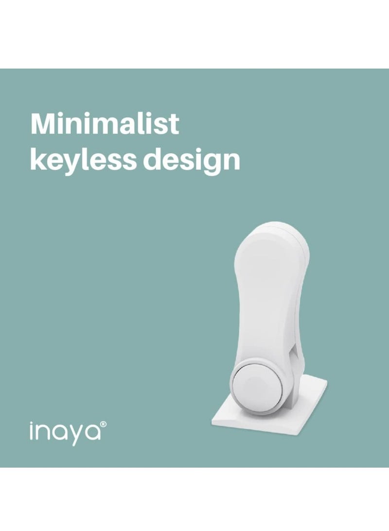 Oasisgalore Child Proof Door Lever Lock - Door Handle Lock - No Drilling Child Safety Door Handle Locks (2 Pack)  - Image 2