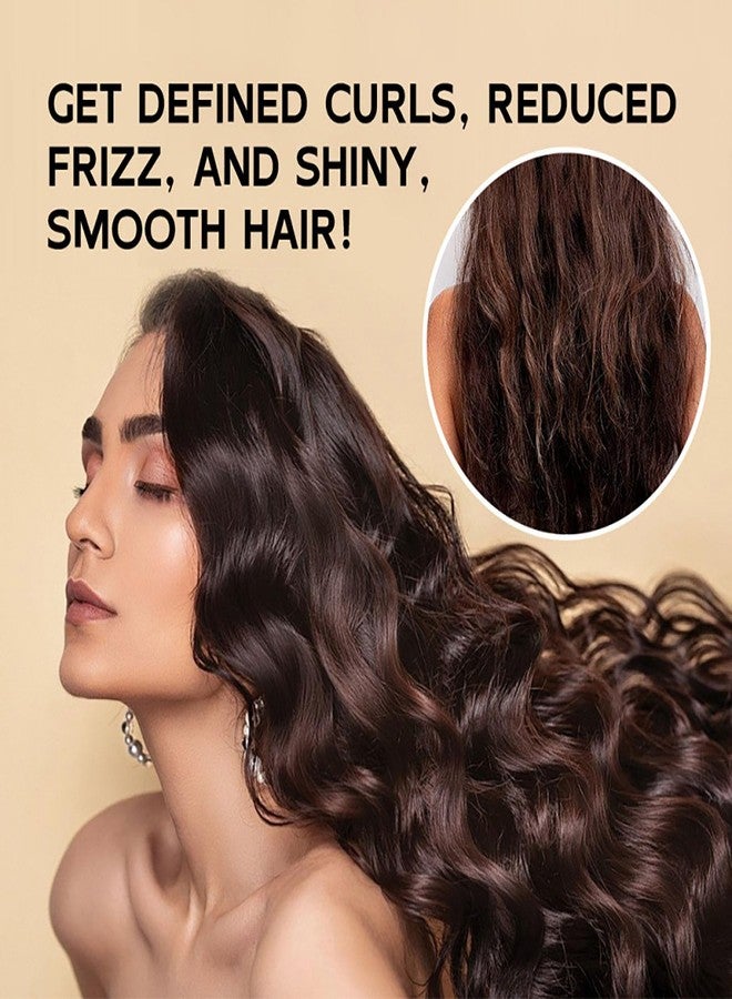 Grospe Black Castor Oil Curl Defining Cream, Hydrating Argan Oil Hair Mask Curl Cream for Enhances Wavy Hair and Curly Hair Smoothing Curling Cream for Long-Lasting Styling Volume and Reduces Frizz - Image 2