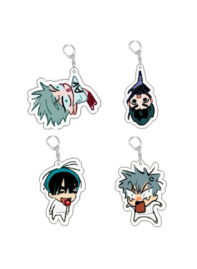 ALIEN STAGE IVAN & TILL Dangle-dangle keychain man Acrylic chain for pants womans key men pendant Girls Jewelry llavero-Color:Style 3-Size:55mm - Image 2