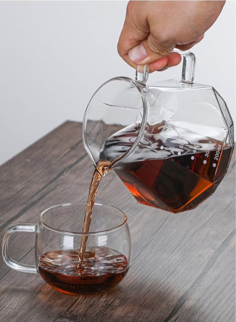 HOMESTAR Drip Coffee Maker Pour Over Set 600Ml for 4 Cups Coffee Dripper with Glass Carafe Coffee Server for Home Office Coffee Bar - Image 2