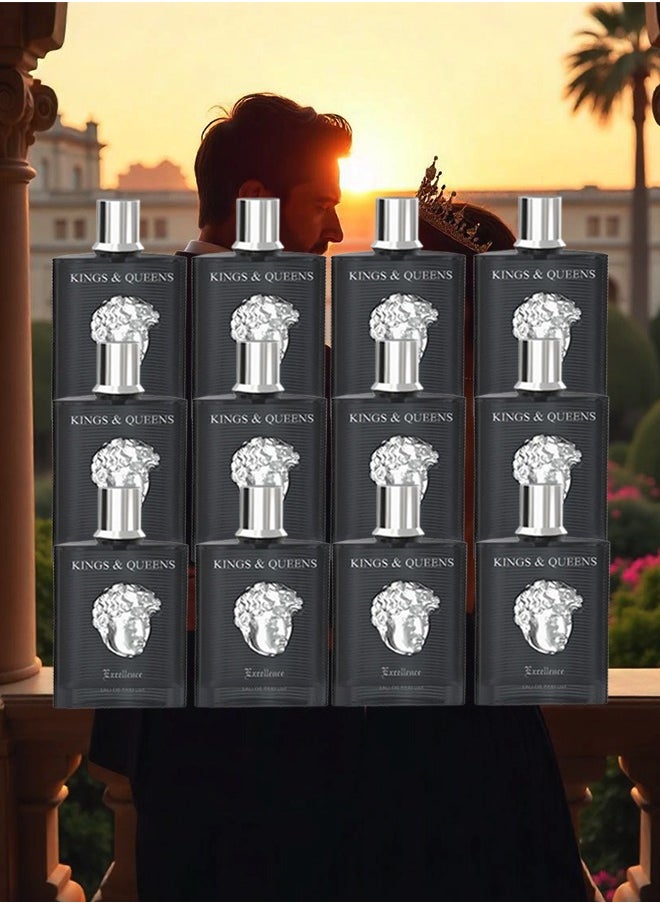 AMARAN 12 Pieces Kings And Queens Excellence Perfume For Unisex 100ml EDP  - Image 1