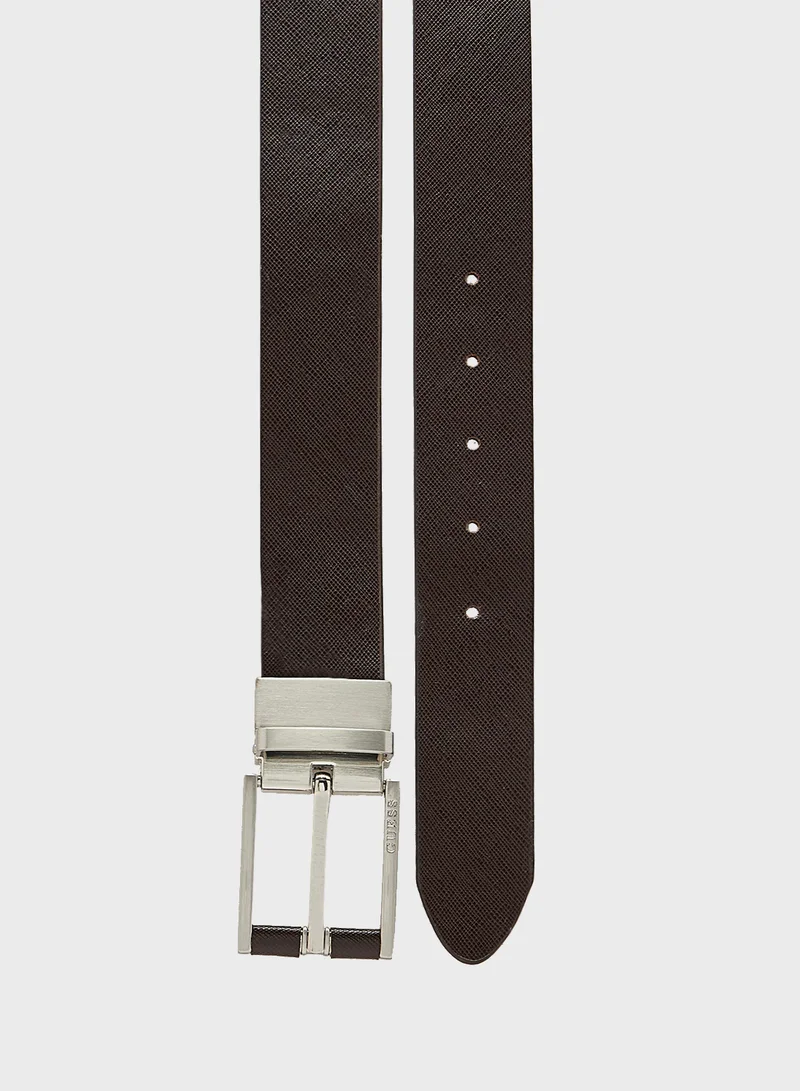 جس Adjustable Buckle Detail Belts