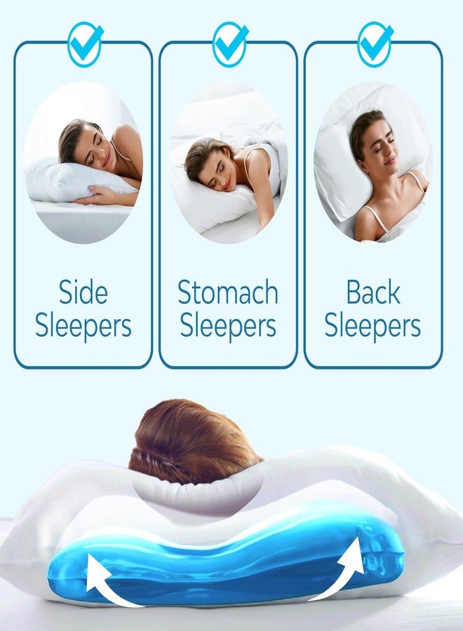 Mediflow Down Alternative Water Pillow - Adjustable for Neck Pain Relief, Side, Back, and Stomach Sleepers, The Original Inventor of The Water Pillow - Image 3