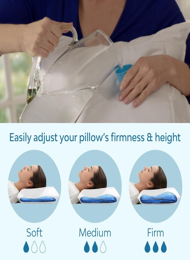Mediflow Down Alternative Water Pillow - Adjustable for Neck Pain Relief, Side, Back, and Stomach Sleepers, The Original Inventor of The Water Pillow - Image 4