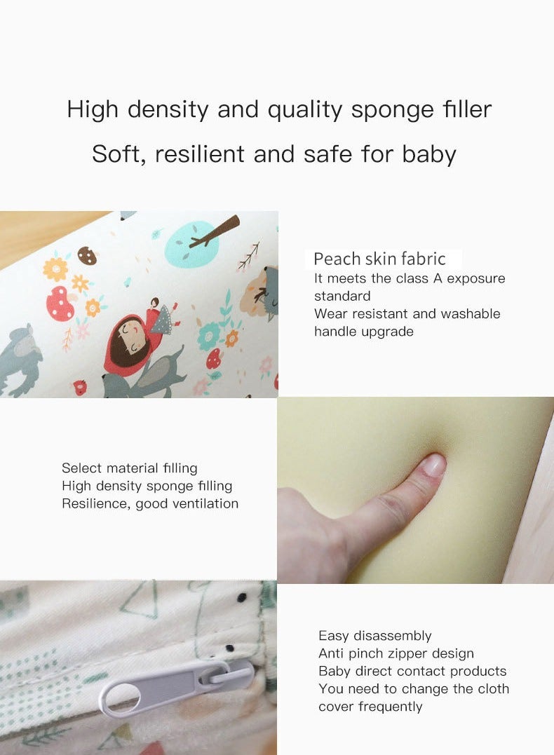 1.8m Bed Fence Bed Rails Bed Rail Guards for Toddlers Baby Fall Protection Fence Kids Safety Guard Rail Bedside Soft Fence  - Image 5