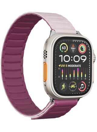 49/46mm Strap - Pink/Burgundy
