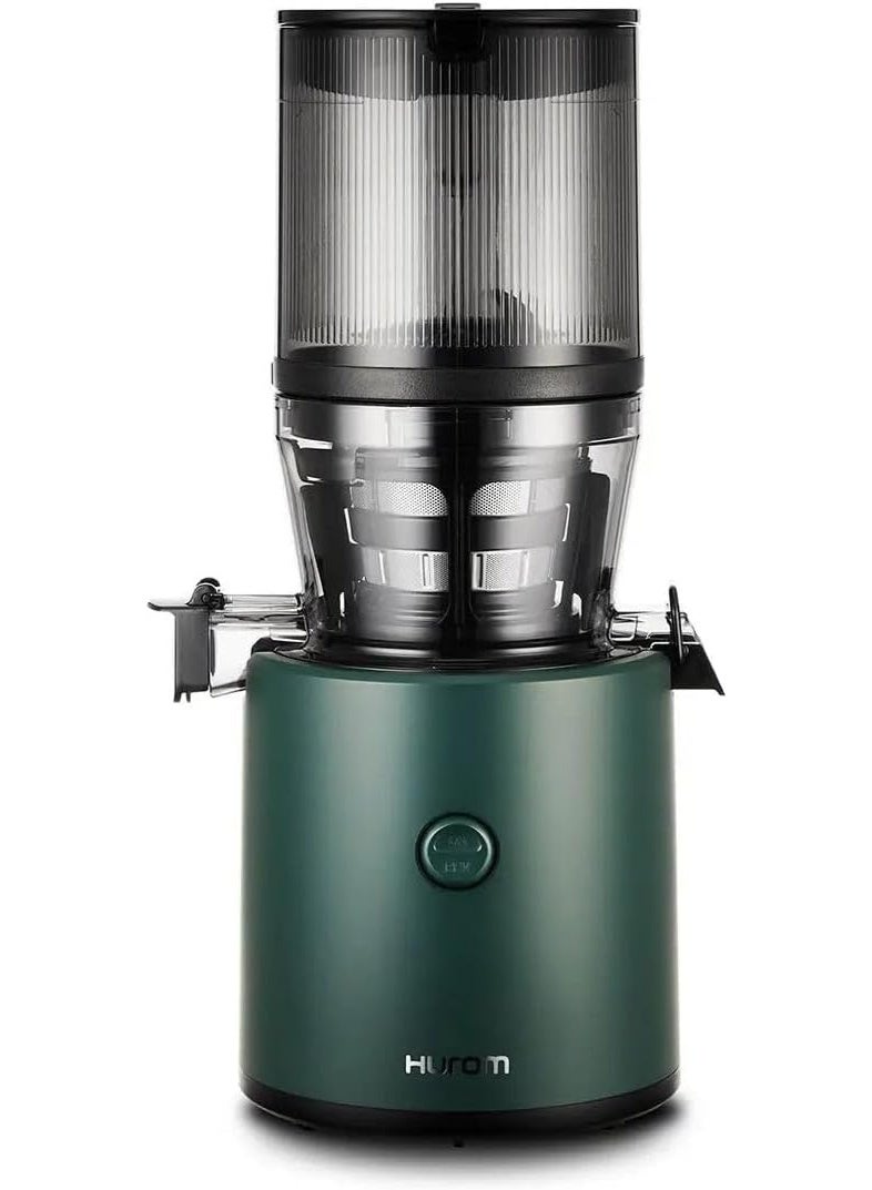 Hurom Cold Press Slow Juicer, Self-Feeding Hopper, Large Opening for Whole Fruits & Vegetables, Titanium Auger Extractor, Quiet 200W Motor, BPA-Free Compact Masticating Juicer, Deep Green - H320N - Image 1