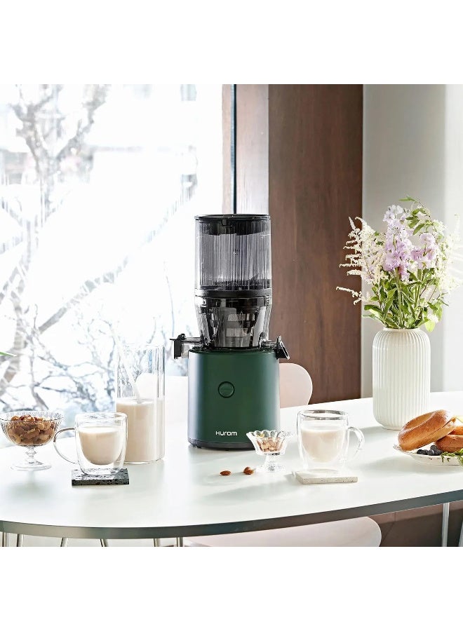 Hurom Cold Press Slow Juicer, Self-Feeding Hopper, Large Opening for Whole Fruits & Vegetables, Titanium Auger Extractor, Quiet 200W Motor, BPA-Free Compact Masticating Juicer, Deep Green - H320N - Image 5