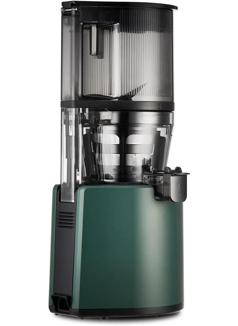 Hurom Cold Press Slow Juicer, Self-Feeding Hopper, Large Opening for Whole Fruits & Vegetables, Titanium Auger Extractor, Quiet 200W Motor, BPA-Free Compact Masticating Juicer, Deep Green - H320N - Image 3