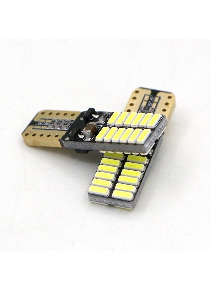 Auto Ampulance Auto Ampoule 5 Pieces T10 LED White 12V Parking LED Plate Ceiling LED Bulb 24 LED  - Image 1