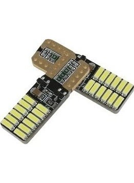 Auto Ampulance Auto Ampoule 5 Pieces T10 LED White 12V Parking LED Plate Ceiling LED Bulb 24 LED  - Image 5