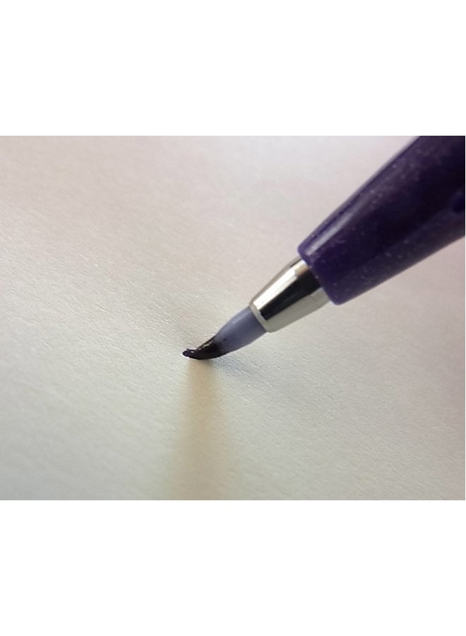 Pentel Fude Touch Sign Pen Black Felt Pen Like Brush Stroke (SES15C-A) 3 Set - Image 2