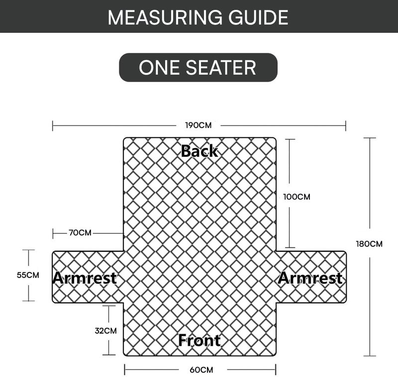 House of Quirk 'Mughal Series' Anti-Slip Sofa Cover Mat with Pocket | Polyester Couch Protector for Pets, Kids & Spills (Kamdhenu, 180x60cm, One Seater) - Image 3