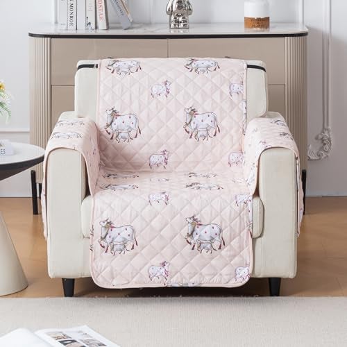 House of Quirk 'Mughal Series' Anti-Slip Sofa Cover Mat with Pocket | Polyester Couch Protector for Pets, Kids & Spills (Kamdhenu, 180x60cm, One Seater) - Image 2