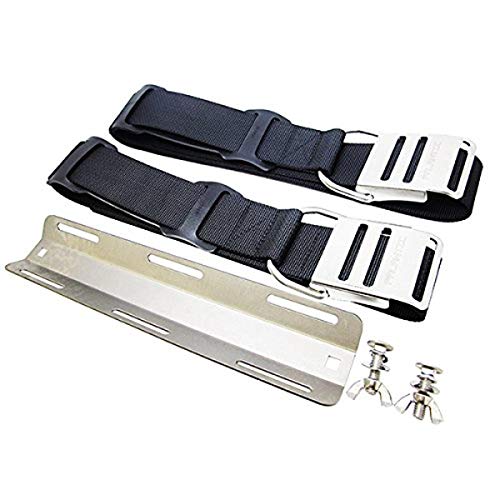 Palantic Tech Diving Backplate Adapter with 2 Tank Straps System Set Silver - Image 5