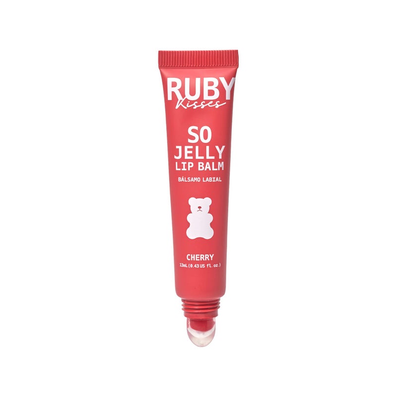 Ruby Kisses So Jelly Tinted Lip Balm, Hydrate & Non-Sticky Nourishing Lip Gloss Treatment, Glossy Finish, Hydrating Balm Buildable Customize Tint (Cherry) - Image 2