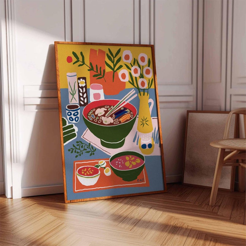TNESSENTIAL Vietnamese Food Poster, Pho Poster, Vietnam Print, Dinner Table Food Print, Kitchen Poster, Kitchen Decor, Food Poster - Image 2