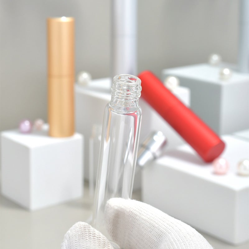 Portable Aluminum 5Ml Rotating Spray Perfume Bottle Travel Sub-Bottle Empty Bottle Press Retractable Oral Spray Bottle - Image 4