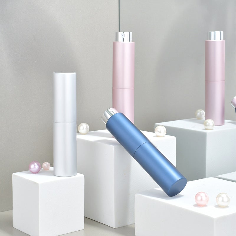 Portable Aluminum 5Ml Rotating Spray Perfume Bottle Travel Sub-Bottle Empty Bottle Press Retractable Oral Spray Bottle - Image 2