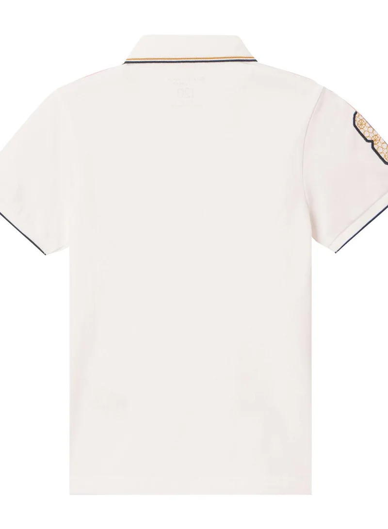 GIORDANO Kids' Napoleon Polo: Classic Piqué, Bold Embroidery, All-Day Comfort