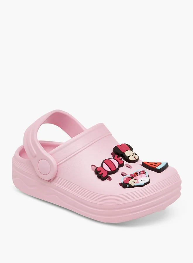 Disney Minnie Mouse Jibbitz Clogs with Backstrap