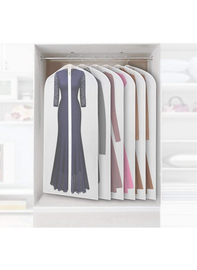 XiuWoo 5-Piece Foldable Extra Long Suit Washable Clear Lightweight Dress Garment Bag and Dance Costumes Organizer set  - Image 4