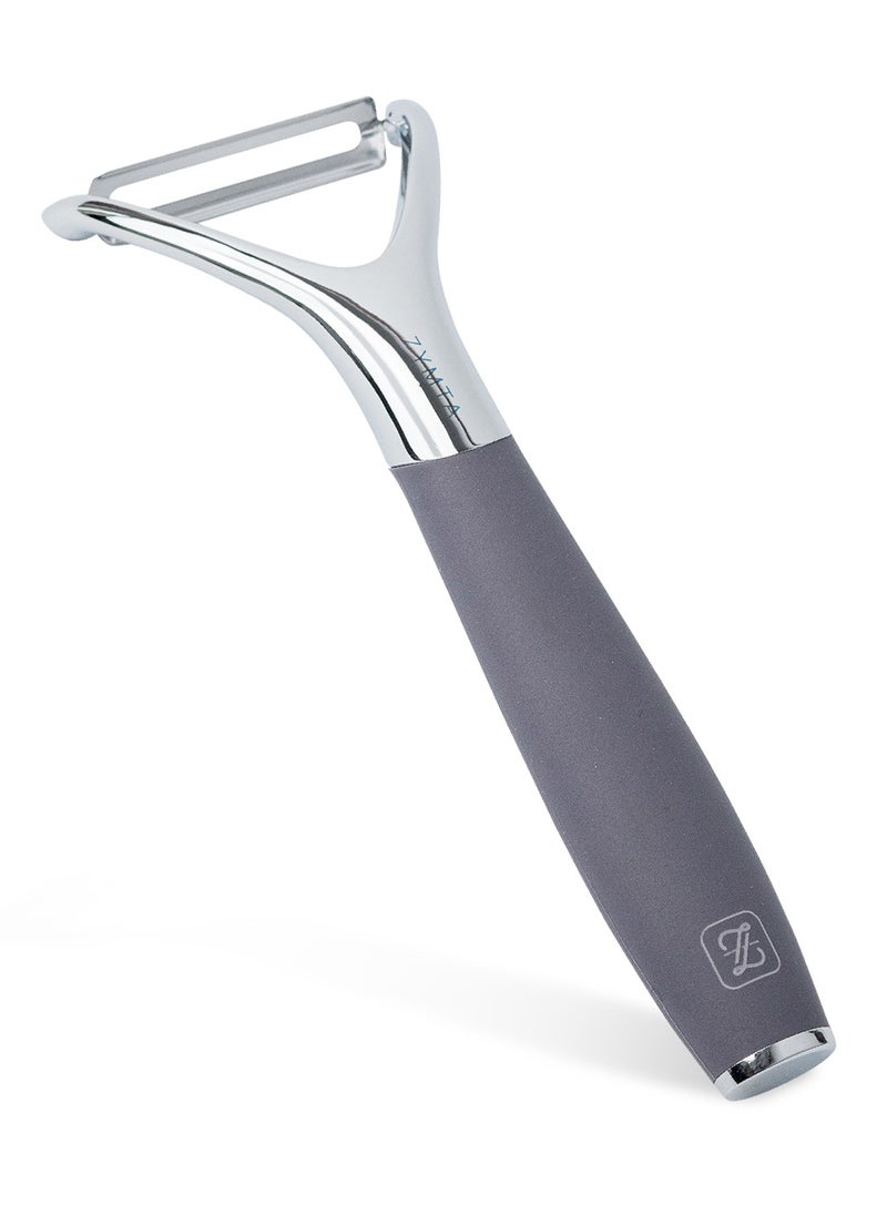 ZYMTA Vegetable Peeler Stainless Steel Y -Shaped Apple Carrot Cucumber Potato Peeler Premium Peelers for Kitchen, Veggie Fruit Peeler, Ultra Sharp Rotary Blade, Heavy Duty Ergonomic Handle  - Image 2