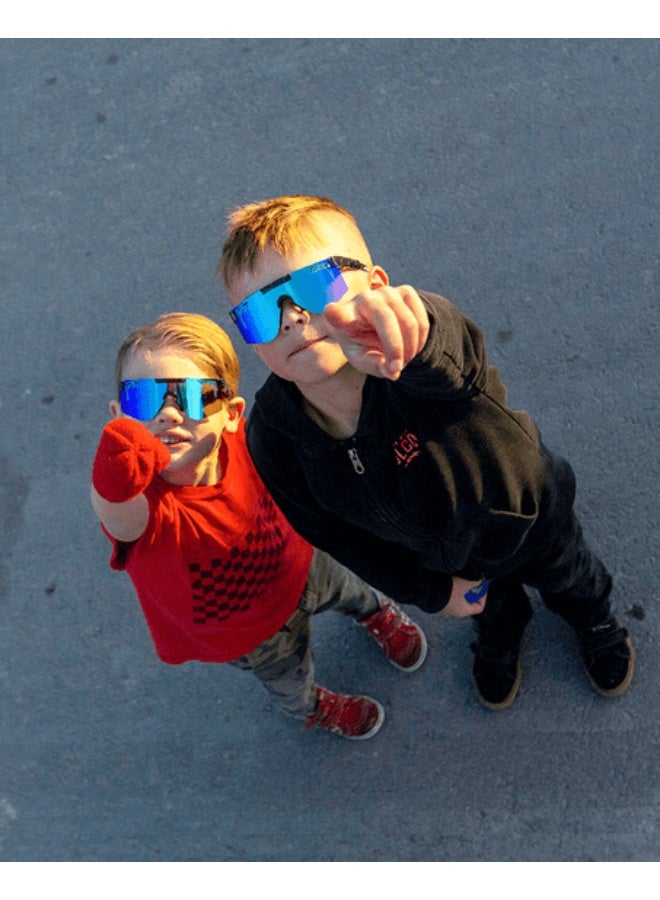 Pit Viper Outdoor Children's UV Protective Sunglasses, Unisex Sun Mountaineering and Cycling Sports Glasses for Boys and Girls - Image 3
