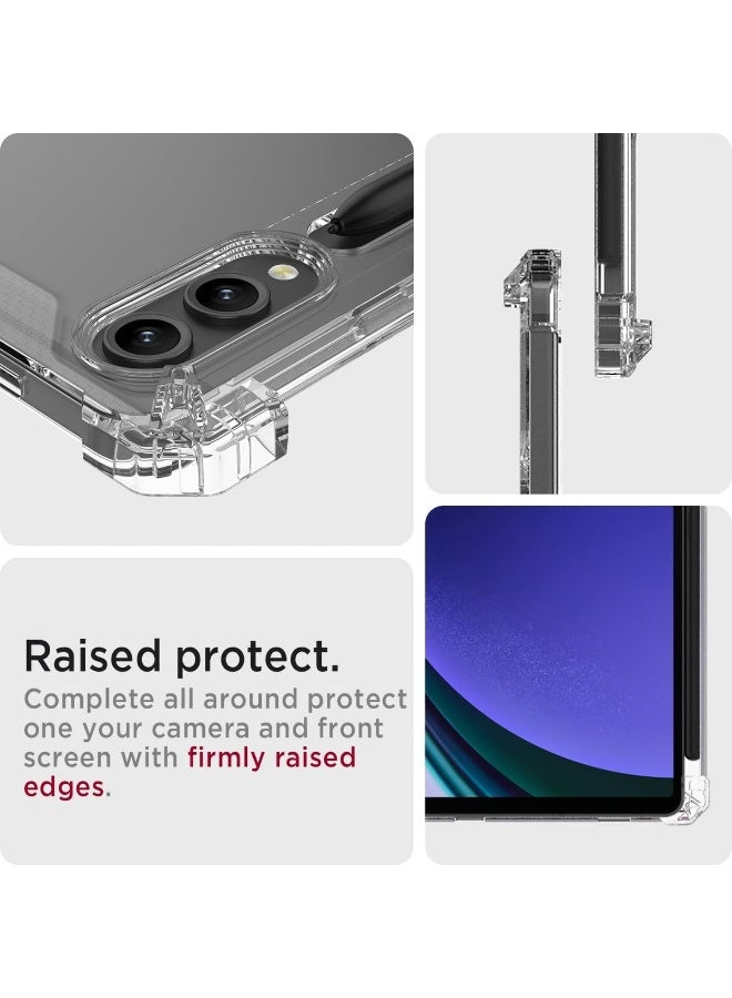 جراب شفاف لجهاز سامسونج جالاكسي تاب إس 8 بلس 2022 / إس 7 إف إي 2021 / إس 7 بلس 2020 مقاس 12.4 بوصة، مقاوم للصدمات، نحيف وخفيف الوزن، مقاوم للاصفرار، مزود بغطاء مسند وحامل قلم - شفاف - Image 5