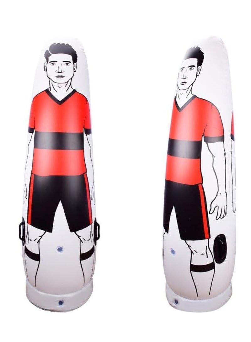 سبال معدات تدريب كرة القدم البلاستيكية القابلة للنفخ دمية كرة القدم لحارس المرمى دمية تدريب كرة القدم - Image 2