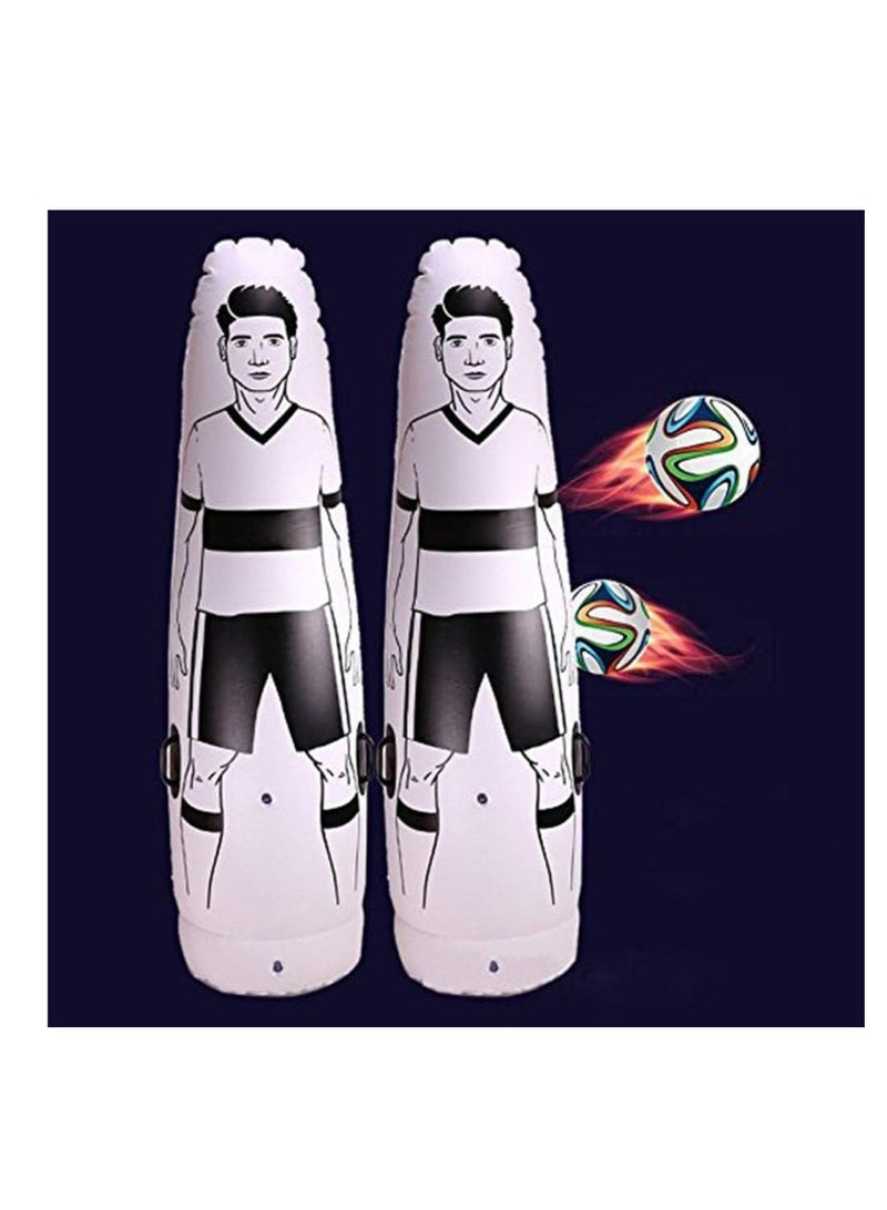 سبال معدات تدريب كرة القدم البلاستيكية القابلة للنفخ دمية كرة القدم لحارس المرمى دمية تدريب كرة القدم - Image 4