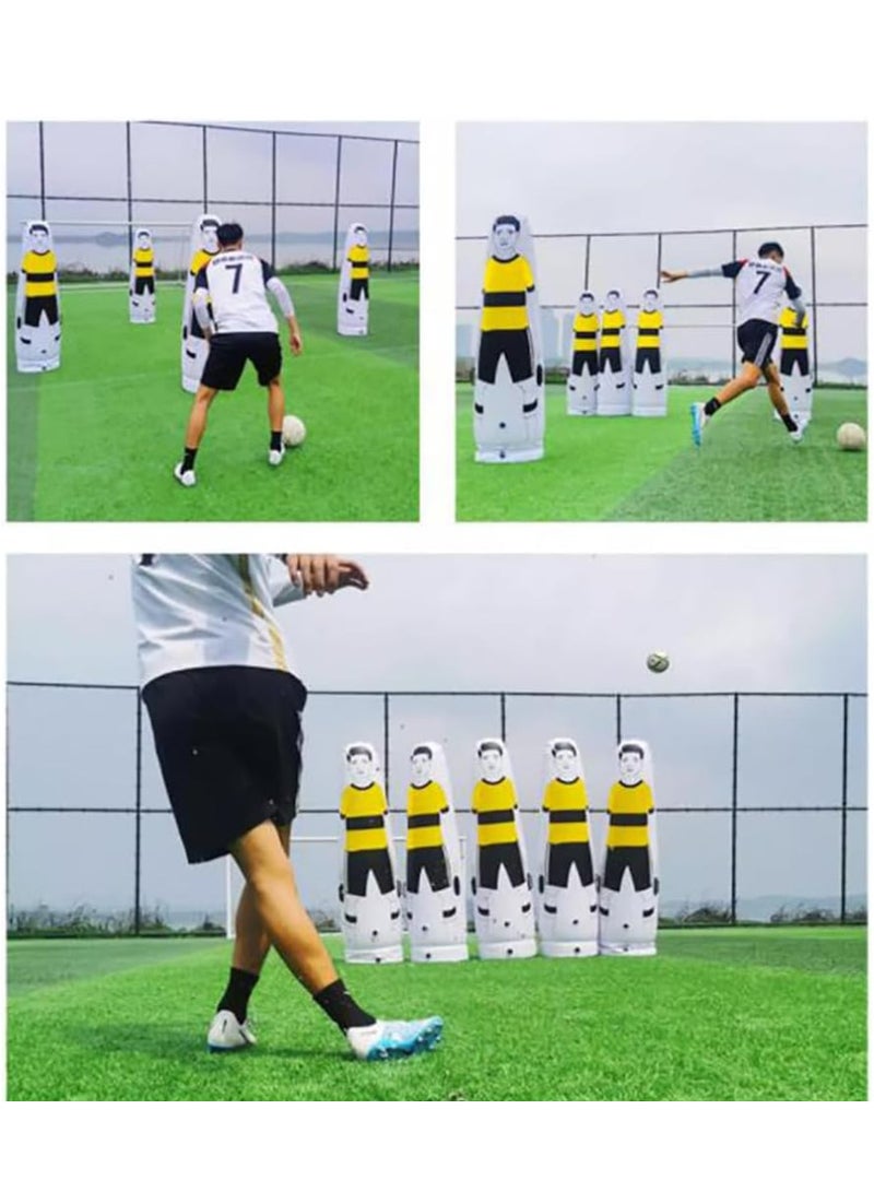 سبال معدات تدريب كرة القدم البلاستيكية القابلة للنفخ دمية كرة القدم لحارس المرمى دمية تدريب كرة القدم - Image 5