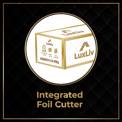 LuxLiv Extra Wide Aluminum Foil Roll Heavy Duty – 18in x 131ft Length 20 Micron thick,193 sq ft – Commercial Grade & Extra Thick, for grilling home cooking Food Service Industry LuxLiv® - Image 4