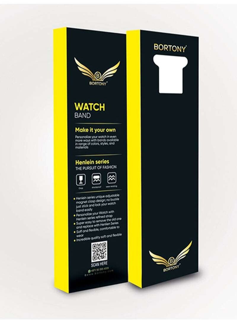 BORTONY Replacement Band For Apple Watch Series 7/6/5/4/3/2/1 42-44 mm - Image 2