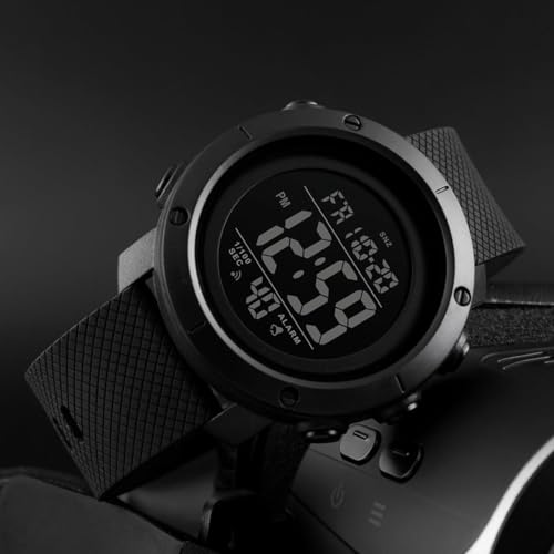 SNE Digital Watch Sports Waterproof Military Back Light Small Watch for Men Black 1426 - Image 5