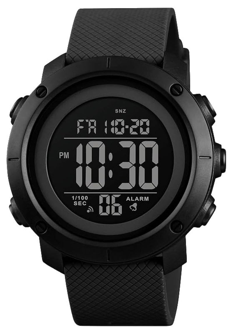 SNE Digital Watch Sports Waterproof Military Back Light Small Watch for Men Black 1426 - Image 1