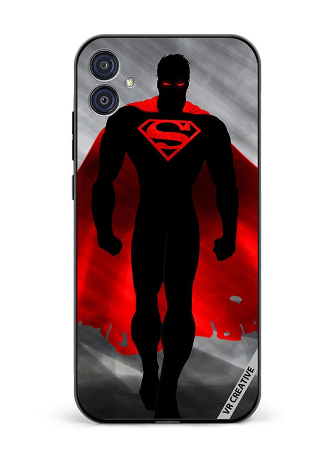 VR CREATIVE Protective Case Cover For Samsung Galaxy M04/F04 Superman Black And Red Design Multicolour - Image 1
