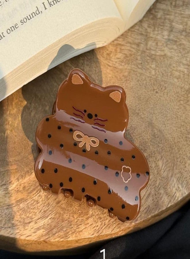 Radhya Accessories Viral Cartoon Unbreakable Hair Claws for Women Girls | Acrylic Dog Hair Clutcher | Strong Hold Korean Hair Accessories | Animal Hair Clips Gift for Girls | Hair Claw Pack of 2 - Image 2